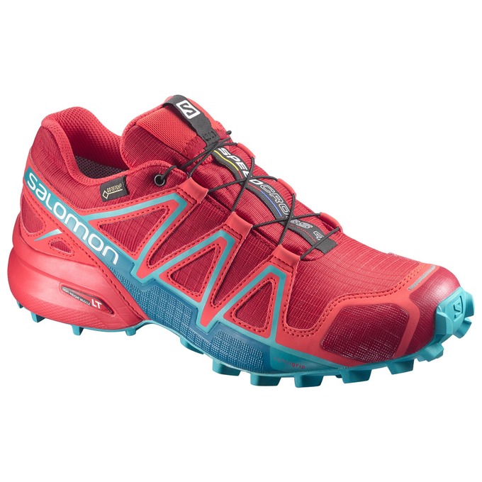 Chaussures De Trail Running Salomon Femme Rouge - Salomon SPEEDCROSS 4 GTX® W - France (9617-JQIWF)